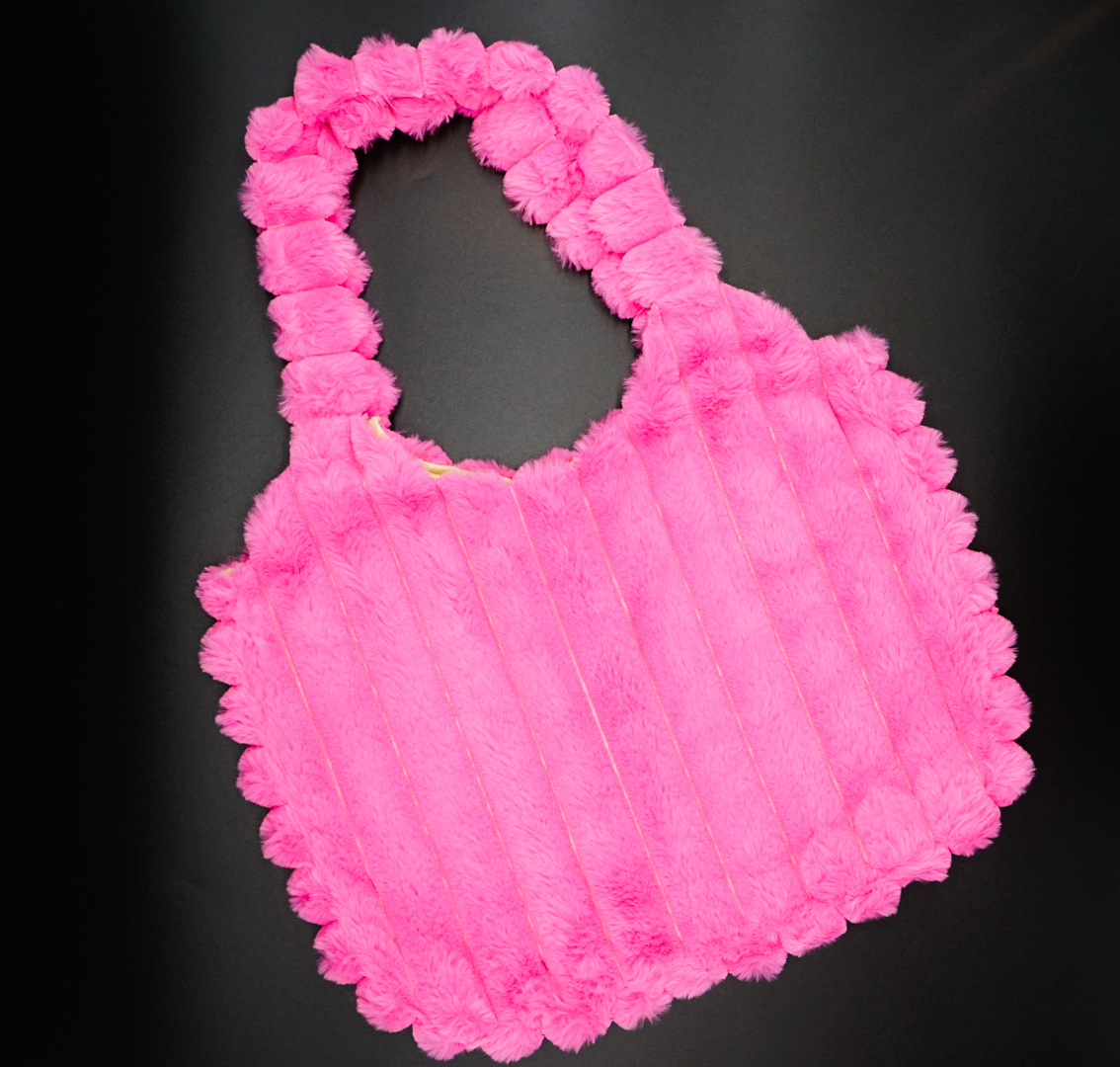 Korean Style Large Capacity Plush Cloud Puff Shoulder Bag