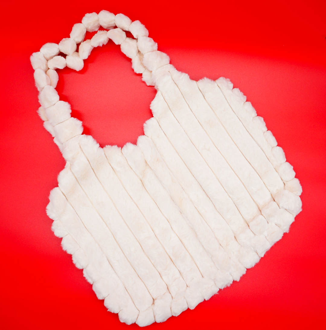 Korean Style Large Capacity Plush Cloud Puff Shoulder Bag