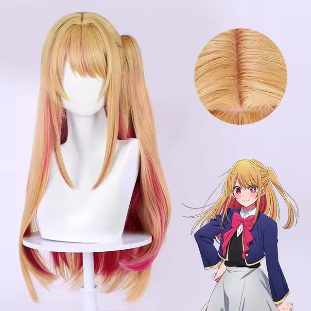 Anime OSHI NO KO Cosplay Wig for Women and Girls Synthetic Heat-Resistant Hair Ai Hoshino Wigs Party Costume