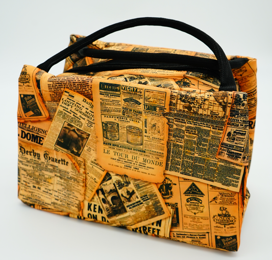 Vintage Newspaper Insulated LunchBox